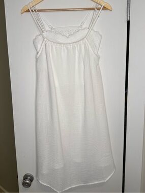 Third Bird Nest White Gauze Dress & Eyelet Bralette Set Size Medium NWT